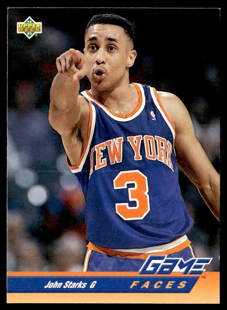 1993-94 Upper Deck Game Faces John Starks New York Knicks #492