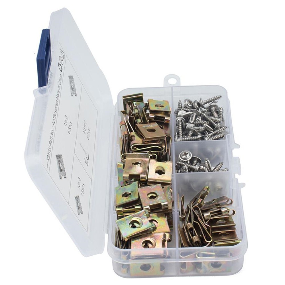 Fasteners U Nuts Self Tapping Screw Spire U Clips For Car Interior Trim Panels