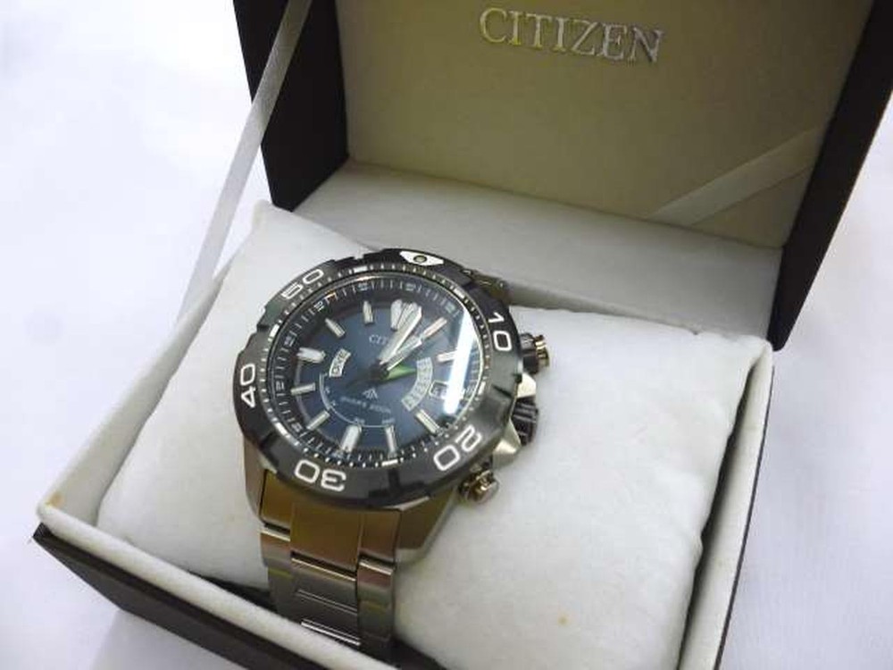 CITIZEN AS7145-69L PROMASTER MARINE - Eco Drive Radio Controlled Watch 662191