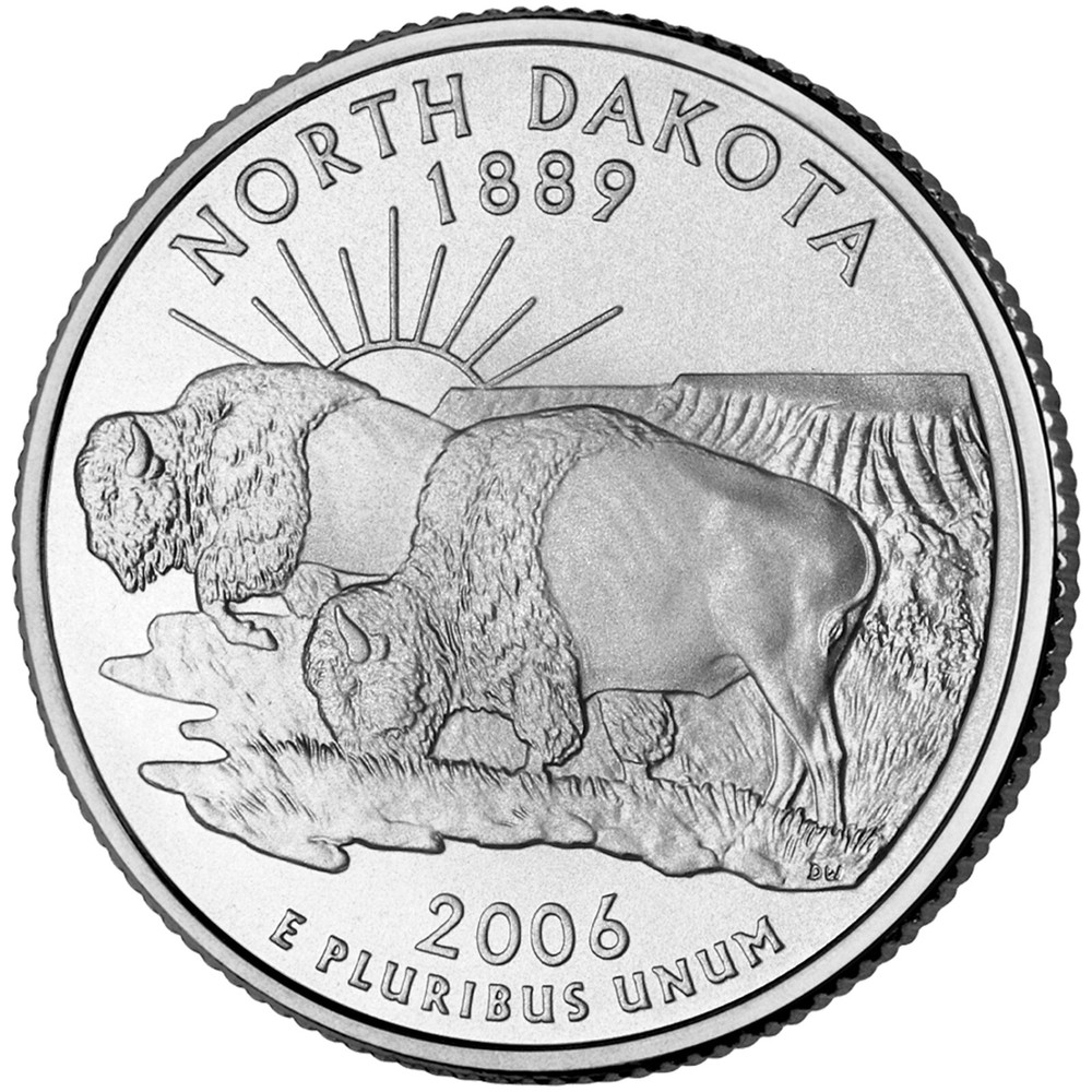 2006-D - North Dakota - U.S. State Quarter- UNC from US Mint