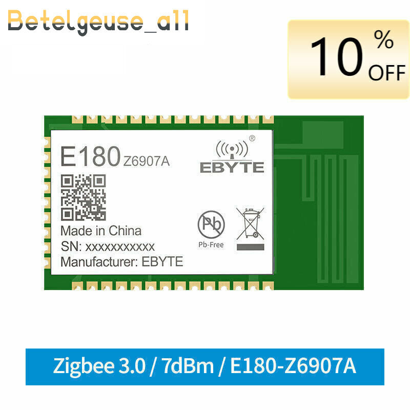 TLSR8269 IoT Wireless Soc Transceiver ZigBee 3.0 2.4GHz 7dBm 130m 32 Bit Module-image