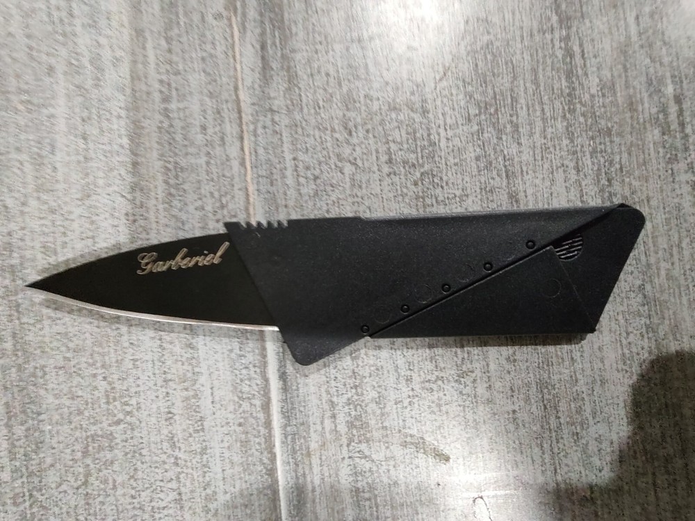 CREDIT CARD KNIFE Tactical Cardsharp Wallet Folding Pocket Micro Knives USA Gift-image