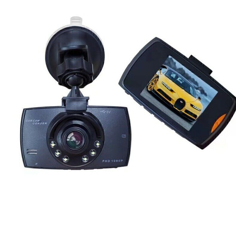 1080P LCD Dash Cam with G-Sensor for Front and Interior Car Recording