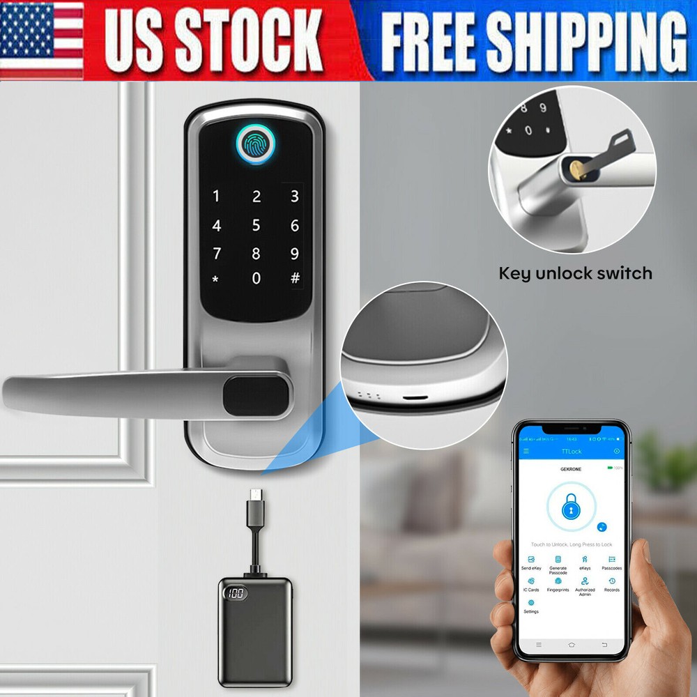 Biometric Fingerprint Smart Door Lock with Keypad & Keyless Entry for Homes-image