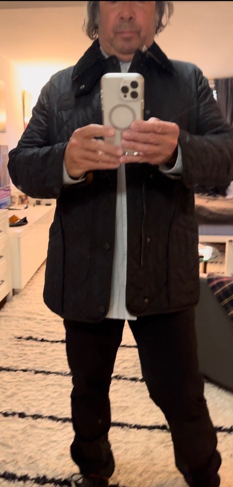 Classic Burberry Quilted Nylon Jacket_Mens 54/XL