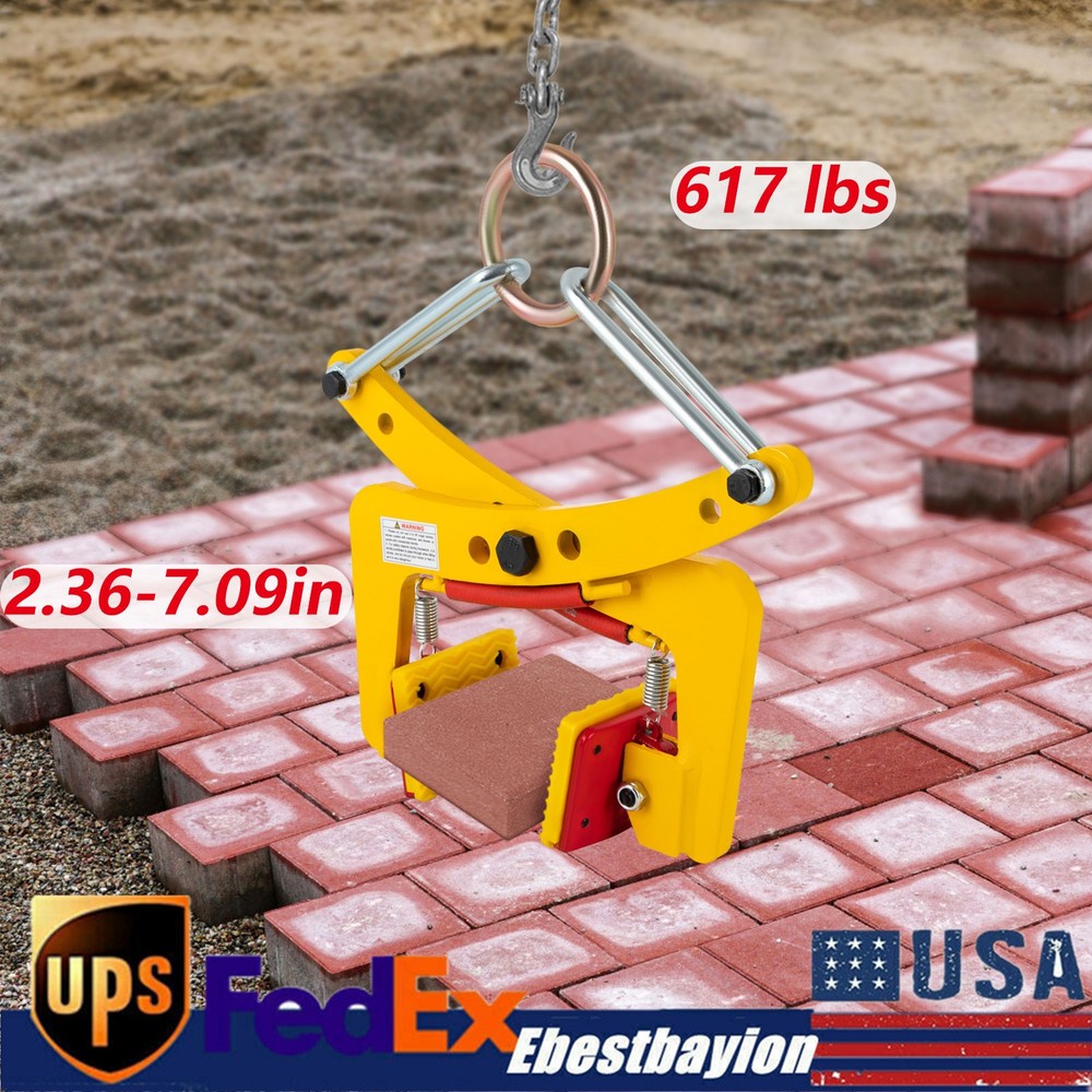 Heavy Duty Granite Slab Lifting Clamp 617LBS Capacity Stone Timber Lifter