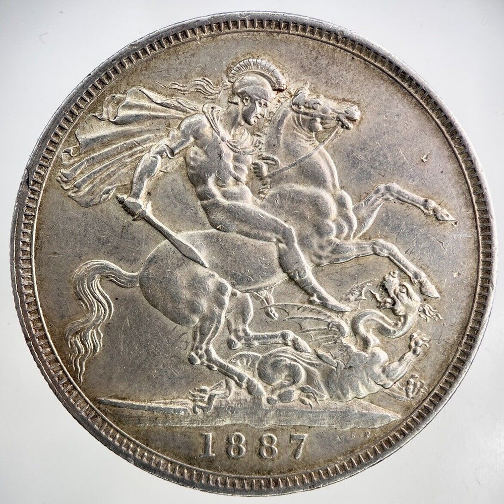 1887 Victoria Silver Crown Coin in Exceptional High Grade Condition