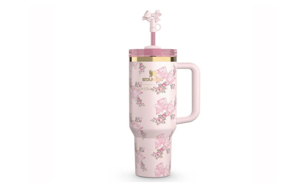 Stanley 40oz Tumbler Ribbon Rosa x LoveShackFancy Flowstate Quencher Not In Hand