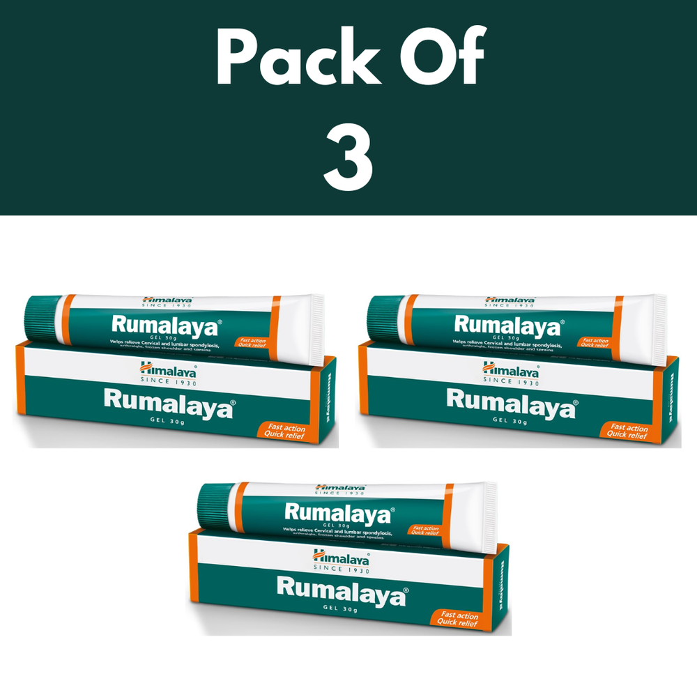 3 X Himalaya Rumalaya gel| Quick relief for body pain| Ayurvedic | 30g