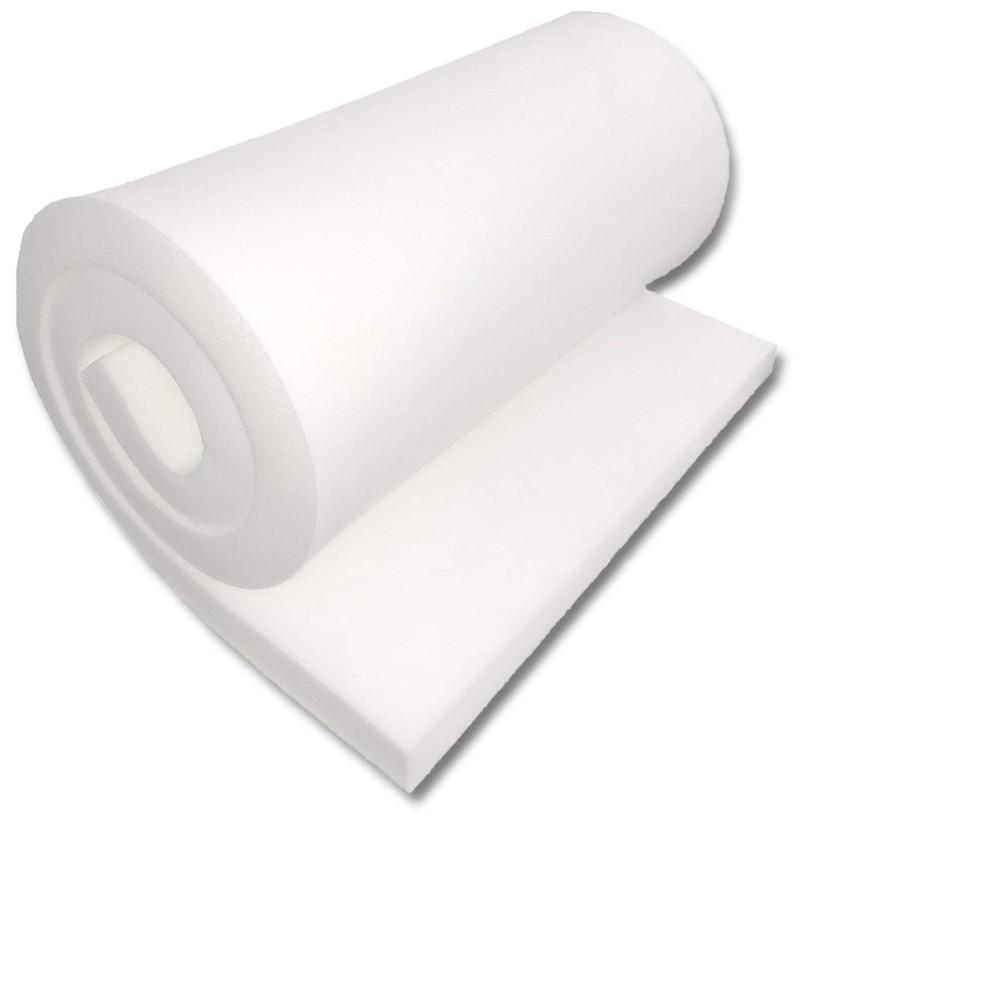 24x95-inch High-Density Upholstery Foam in White
