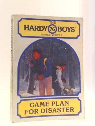 Game Plan for Disaster (Hardy Boys Digest, Book 76) - Paperback - VERY GOOD