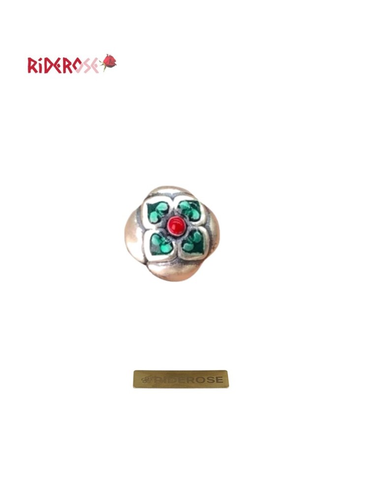 Vintage Persimmon Flower Resin Spacer Beads Handmade DIY Bracelet Accessory