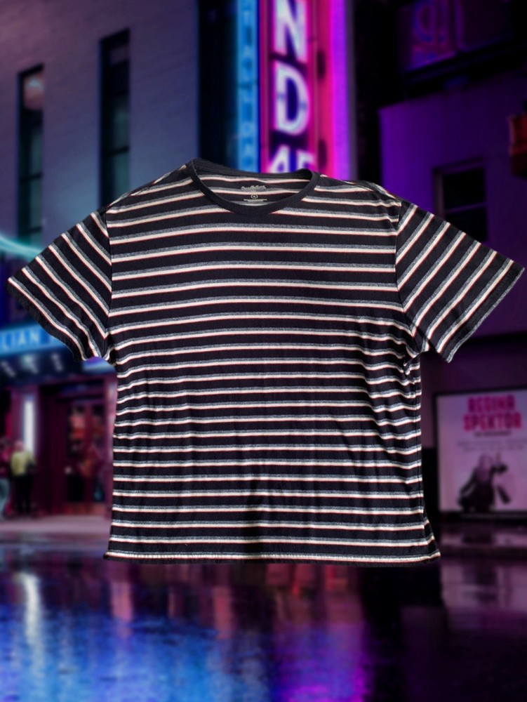 Pre Owned Men's Goodfellow & Co XL Striped Short Sleeve Casual Shirt