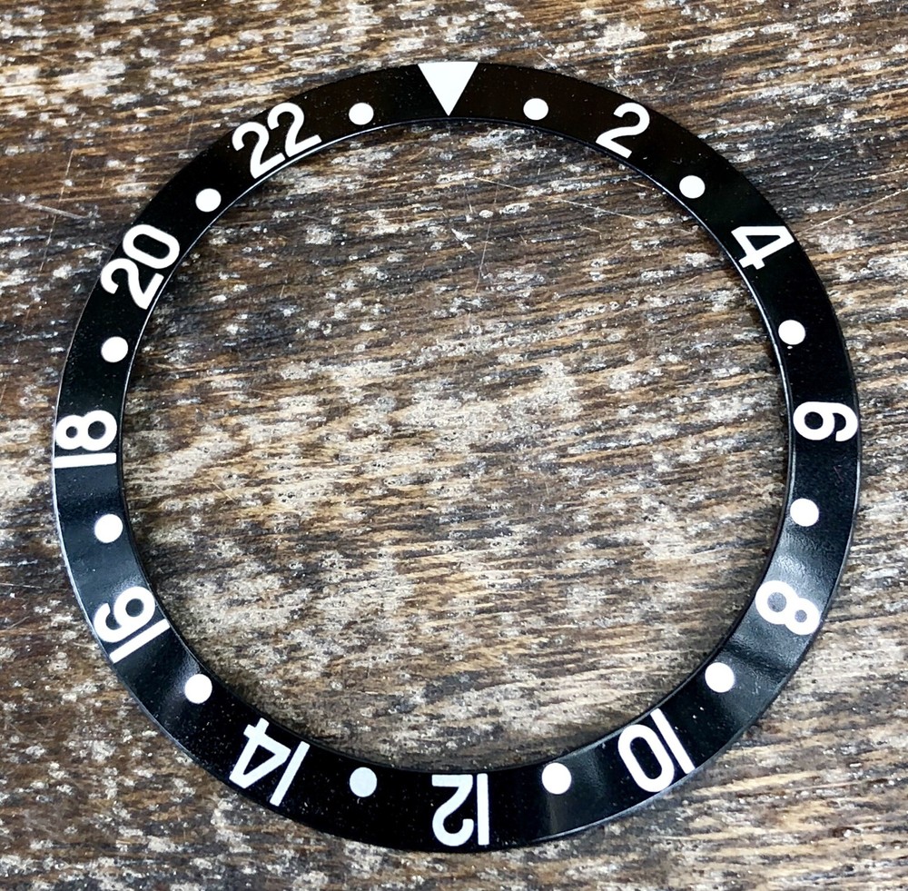 ROLEX GMT Master II 16700 16750 16760 All Black Bezel Insert Oyster Jubilee OEM