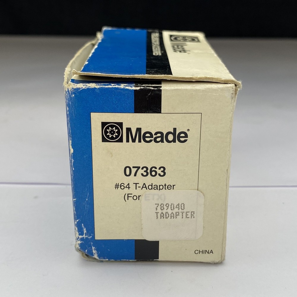 Meade Telescope Maksutov Photography Camera ETX-125EC Model #64 T-Adapter 2004