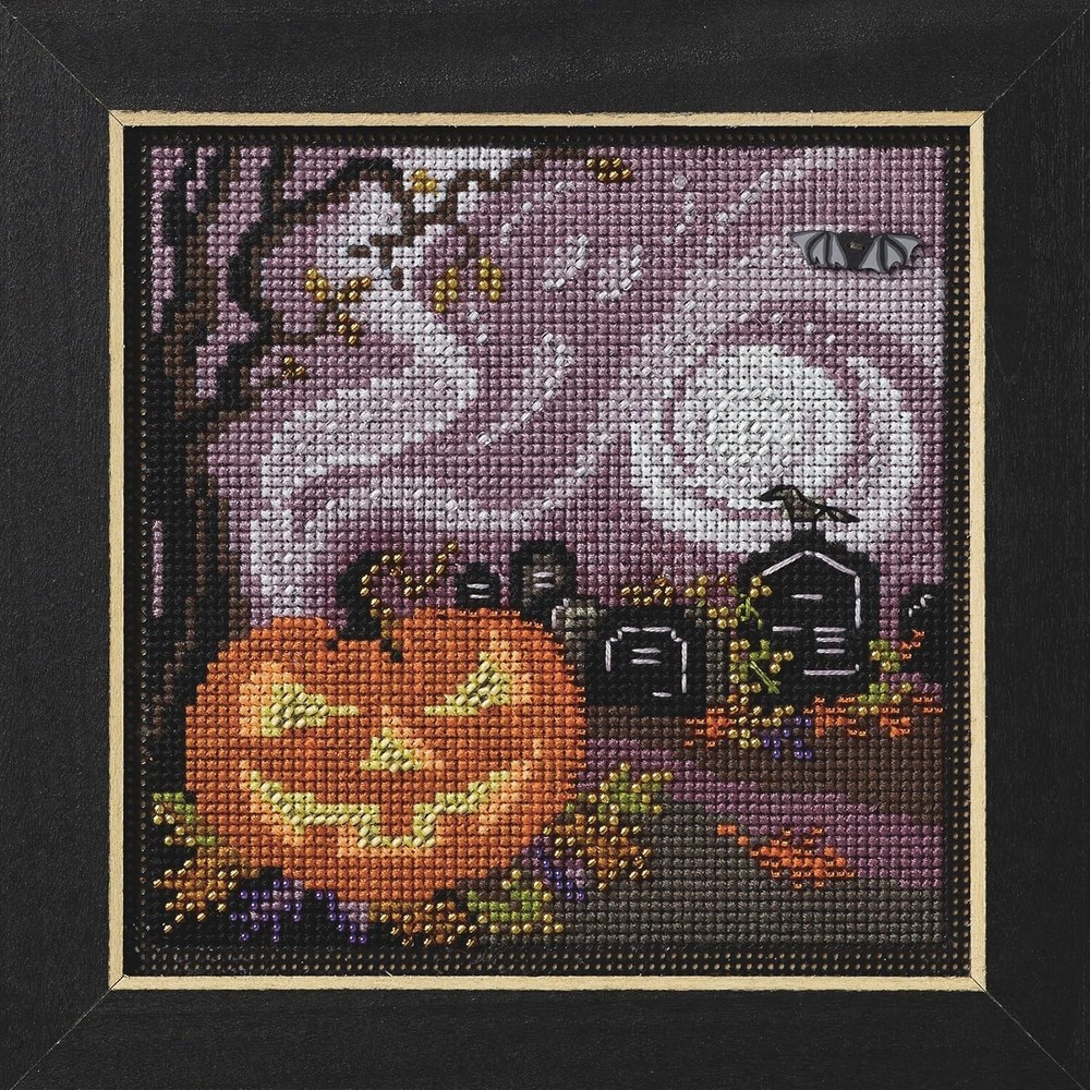 MILL HILL Buttons Beads Kit Counted Cross Stitch HAUNTED GRAVEYARD MH14-2424