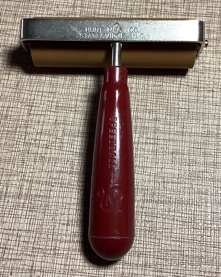 SPEEDBALL ART PRODUCTS Soft Rubber Roller 4” Made in USA Statesville, NC