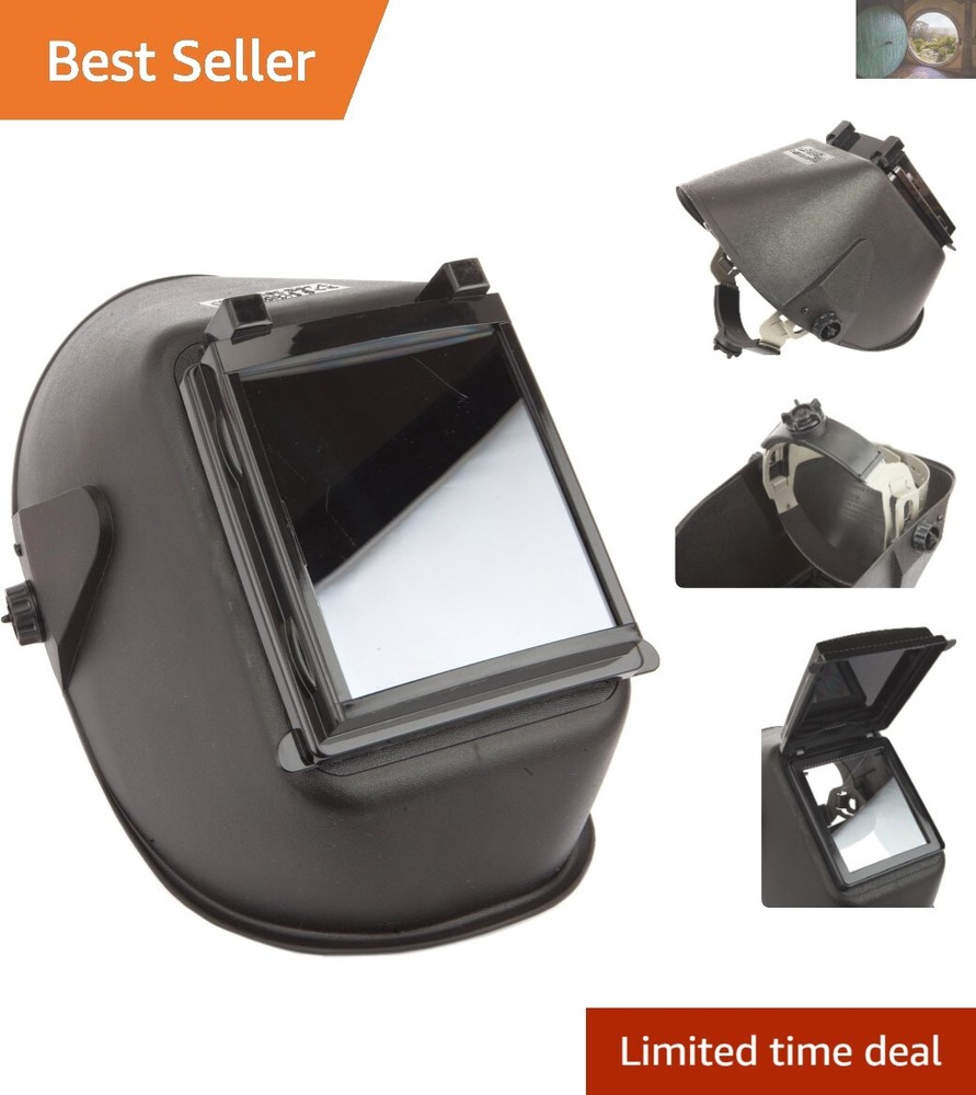 Forney Bandit III Medium Flip-Front Welding Helmet Shade-10 Black Durable