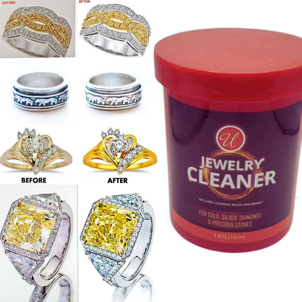 Sparkling Jewelry Cleaner for Gold Silver Diamonds & More