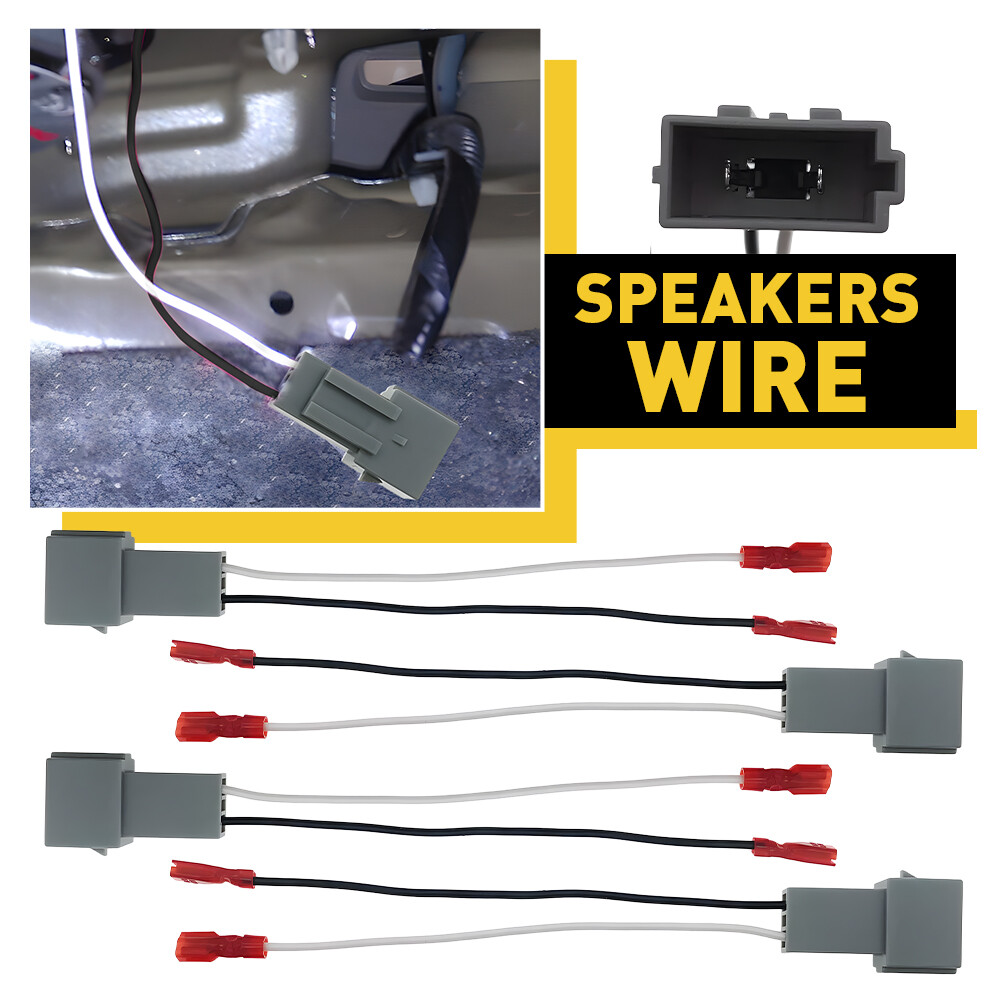 Metra 72-5512 Speaker Wire Harness Adapters for 1986+ Ford Cars