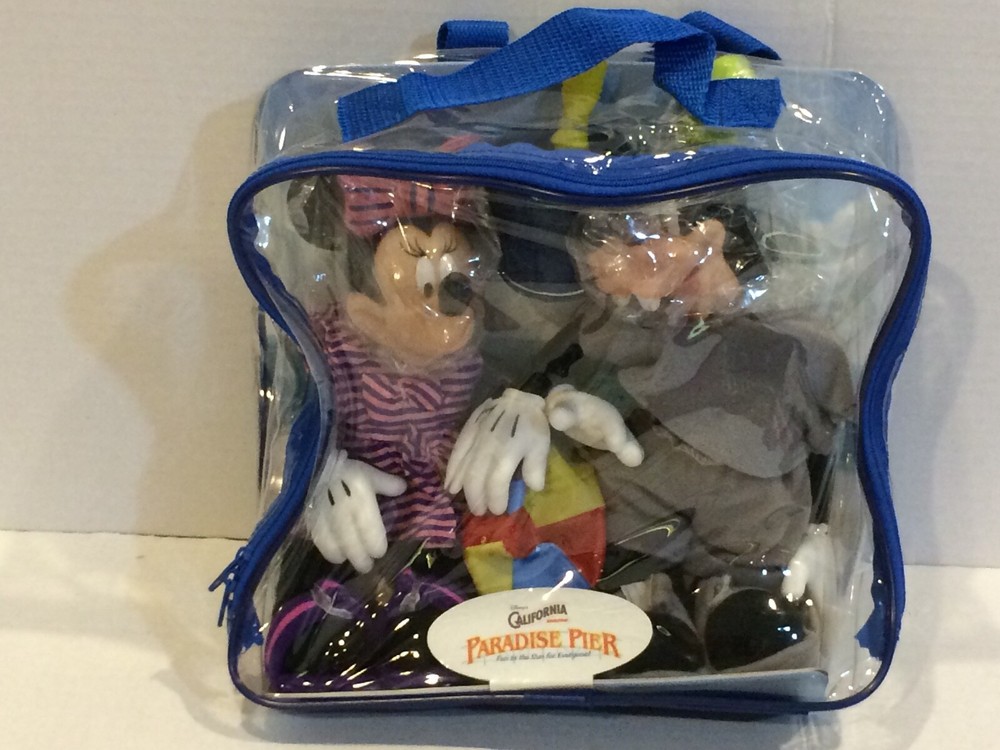 Vintage Disneyland California Adventure Paradise Pier Plush Backpack Playset