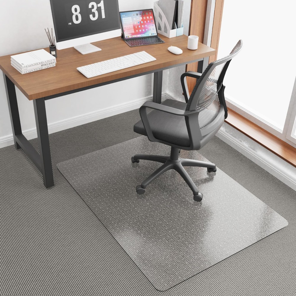 36”x 48” Carpet Floor Mat for Office Chair, Clear Desk Chair Floor Mat for Ca...