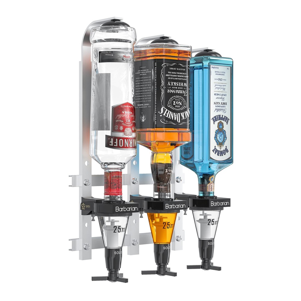Barbarian Liquor Dispenser For Home Bar 3/4/6 Bottle Wall Mounted - Bar Butle...