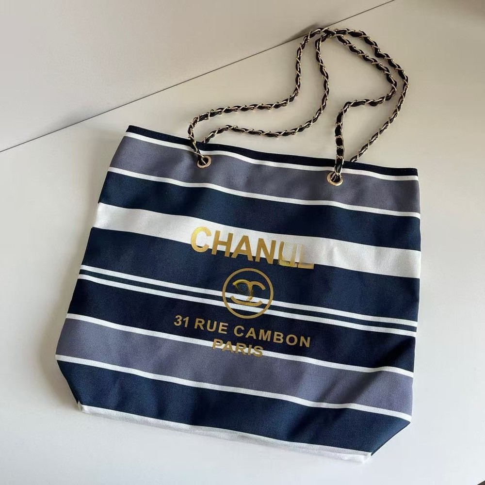 2025 Tote Bag Museum Tote Bag Blue Stripes Vip Gift