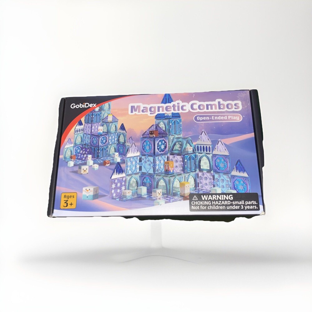 GobiDex SEALED 2-in-1 Magnetic Tiles Blocks Frozen Toys, Princess Frozen Cast...