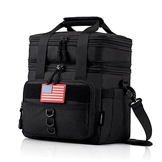 18L Insulated Leakproof Expandable Tactical Lunch Box Double-Deck Design