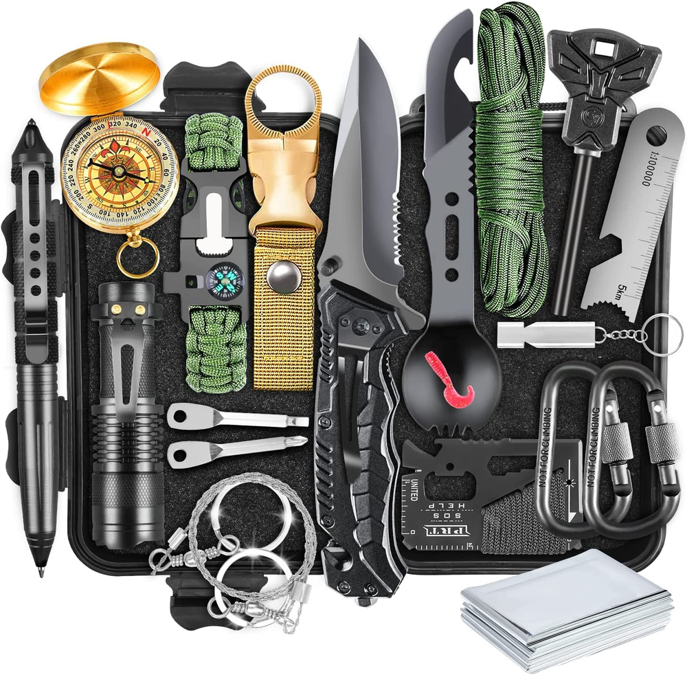 Survival Kit, Gifts for Men Dad Husband, Emergency Survival Gear and Equipment 1