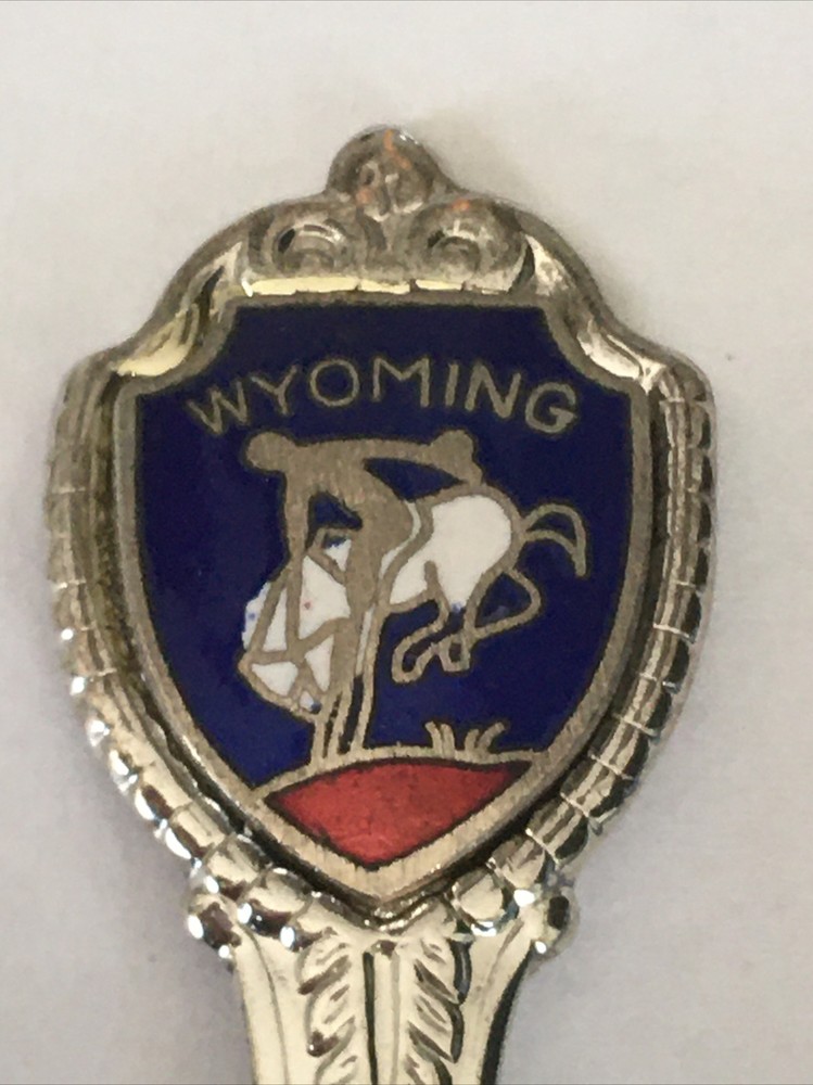 Vintage Souvenir Spoon US Collectible Wyoming