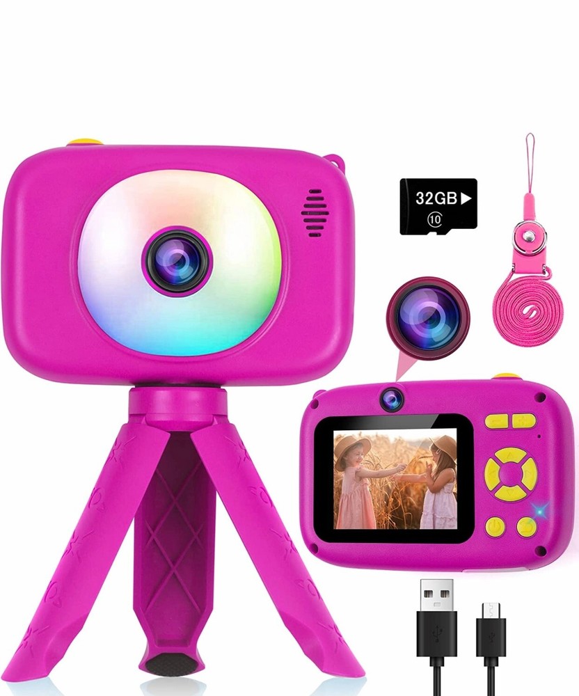 Kids Camera Toys for 4-8 Year Old Girls,Upgrade Selfie Camera for Kids, Gifts fo