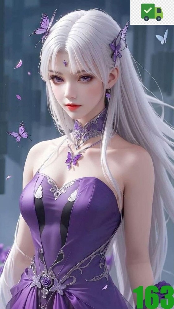 AI Digital Art Desktop Background - Chinese Girl Portrait by Chamban_58-image