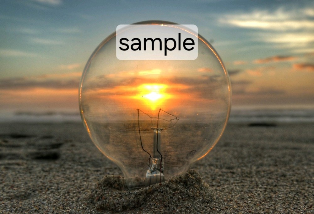 Sunrise Sunset Light Bulb Digital Art Image  -image