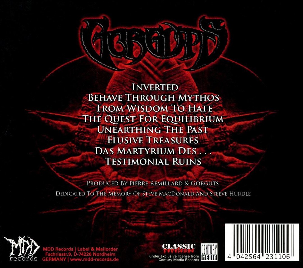 Gorguts From Wisdom To Hate Brand New CD Album