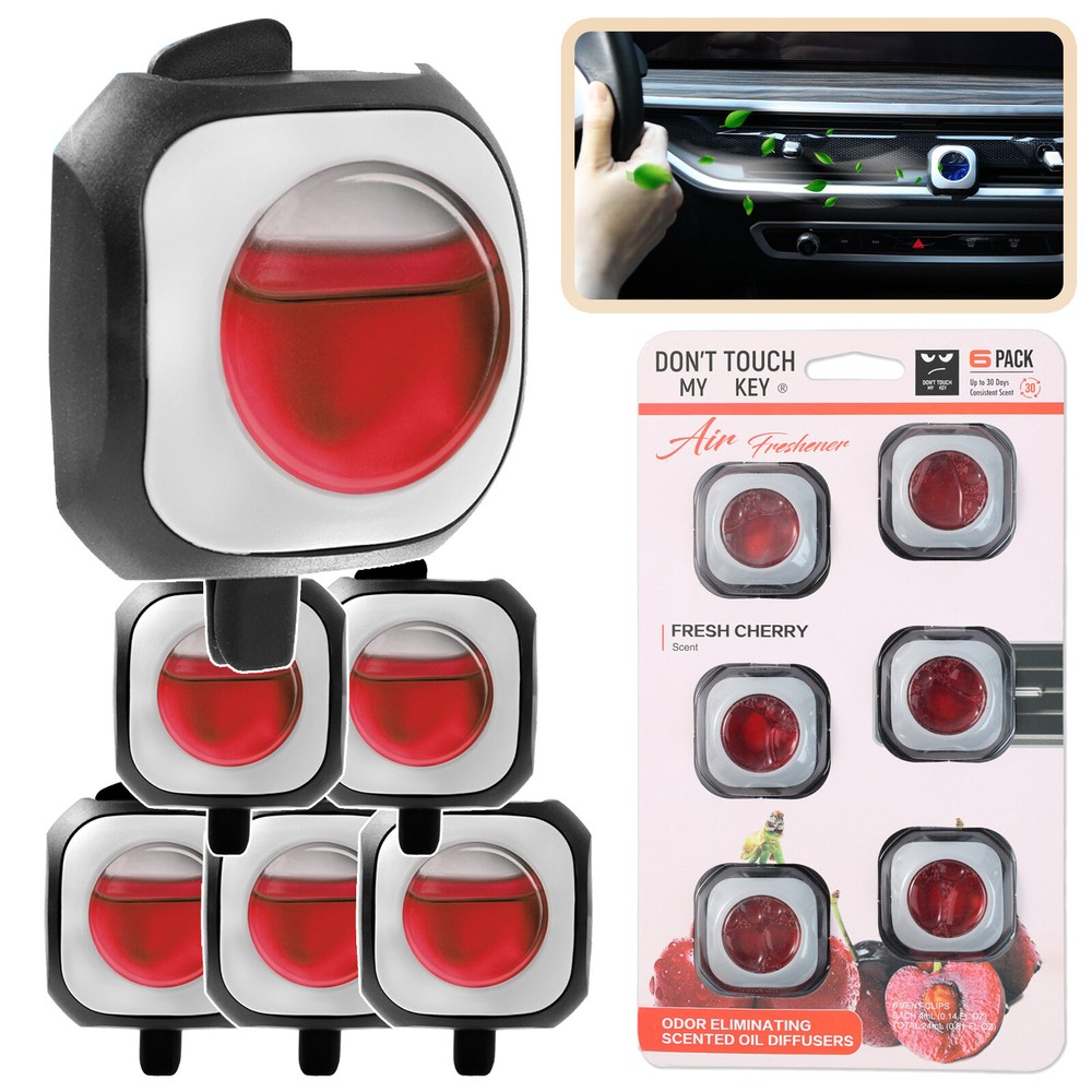 Portable Aromatherapy Essential Oil Diffuser for Car Air Vent 24ml 6 Pack