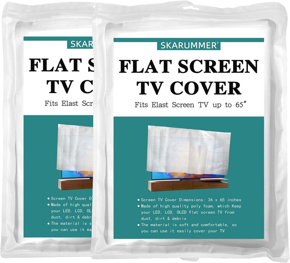 Foam Flat Screen TV Cover Fits up to 65''W X 36''H, Flat Screen TV Protection du