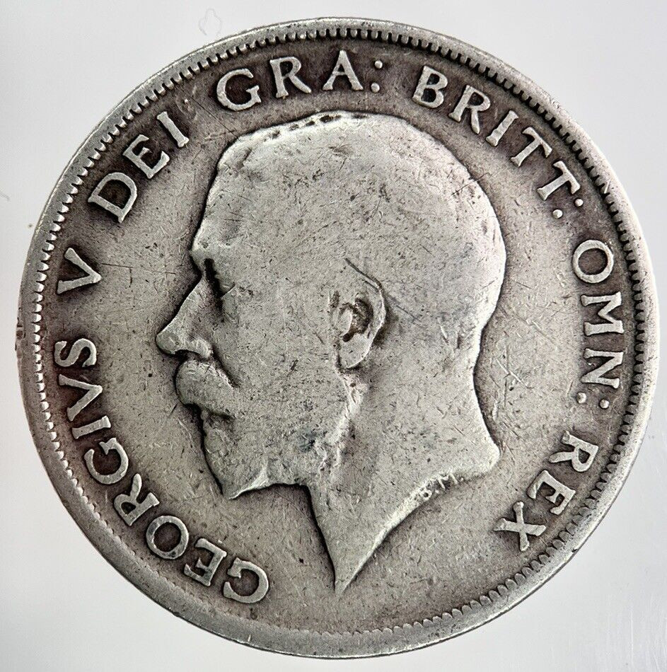George V 1914 Silver Half Crown Coin | Collectible Grade