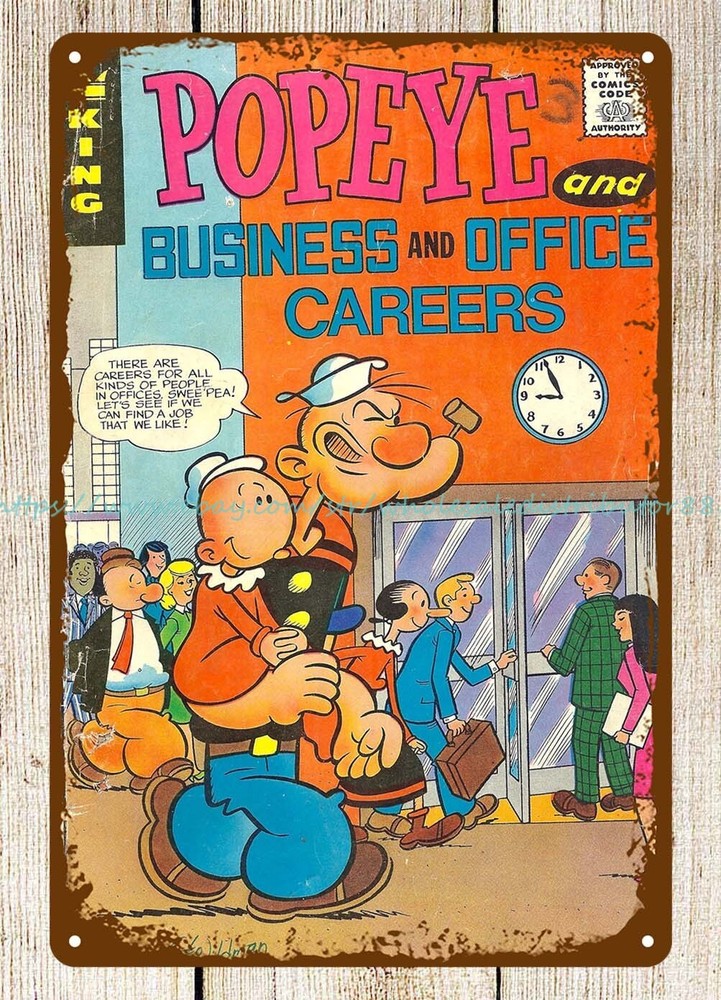 1973 Business Careers Vintage Metal Tin Sign for Dorm Room Wall Decor