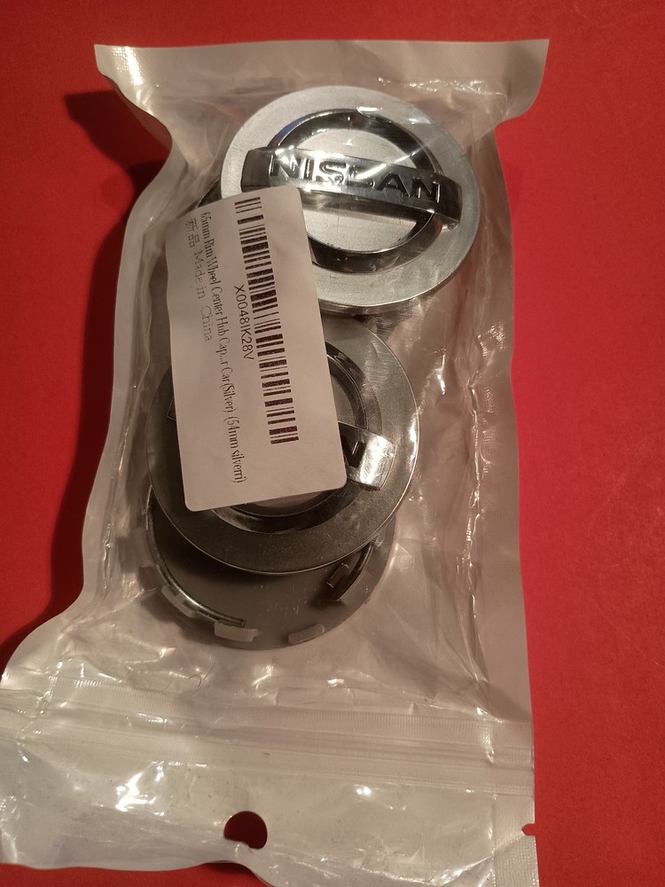 Caps for Nissan Wheel Center Hub Caps Cover Pack Of 4 Black, Brand New