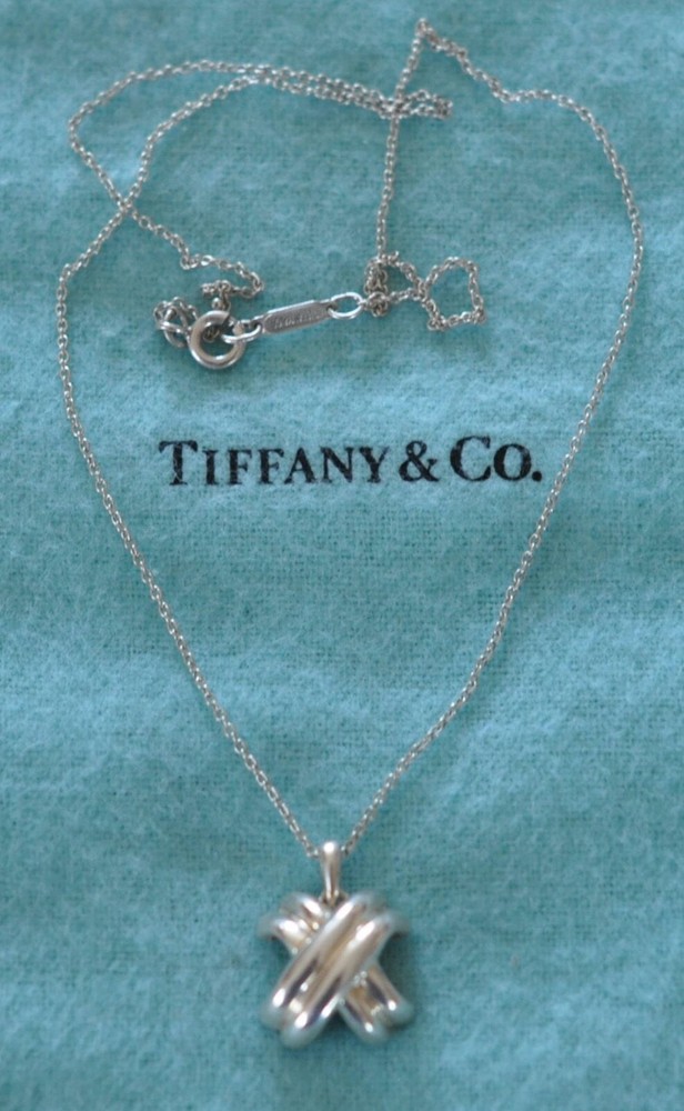 Tiffany & Co Signature X Pendant & Necklace 16
