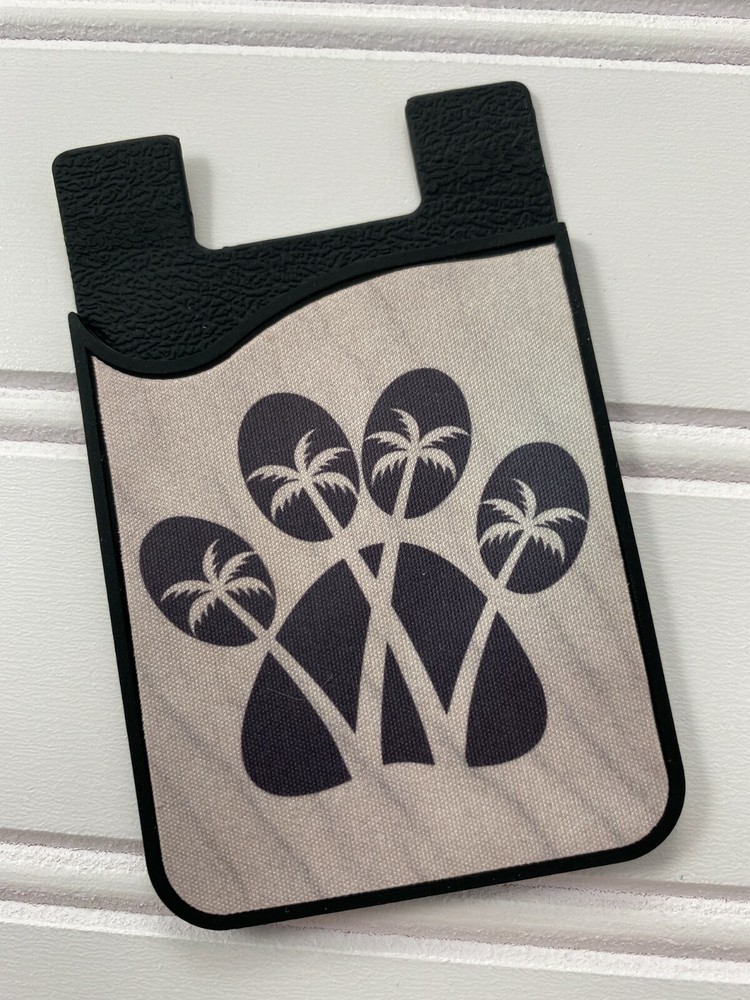 Slim Silicone Credit Card Holder with 3M Adhesive for iPhone Beach Days-image