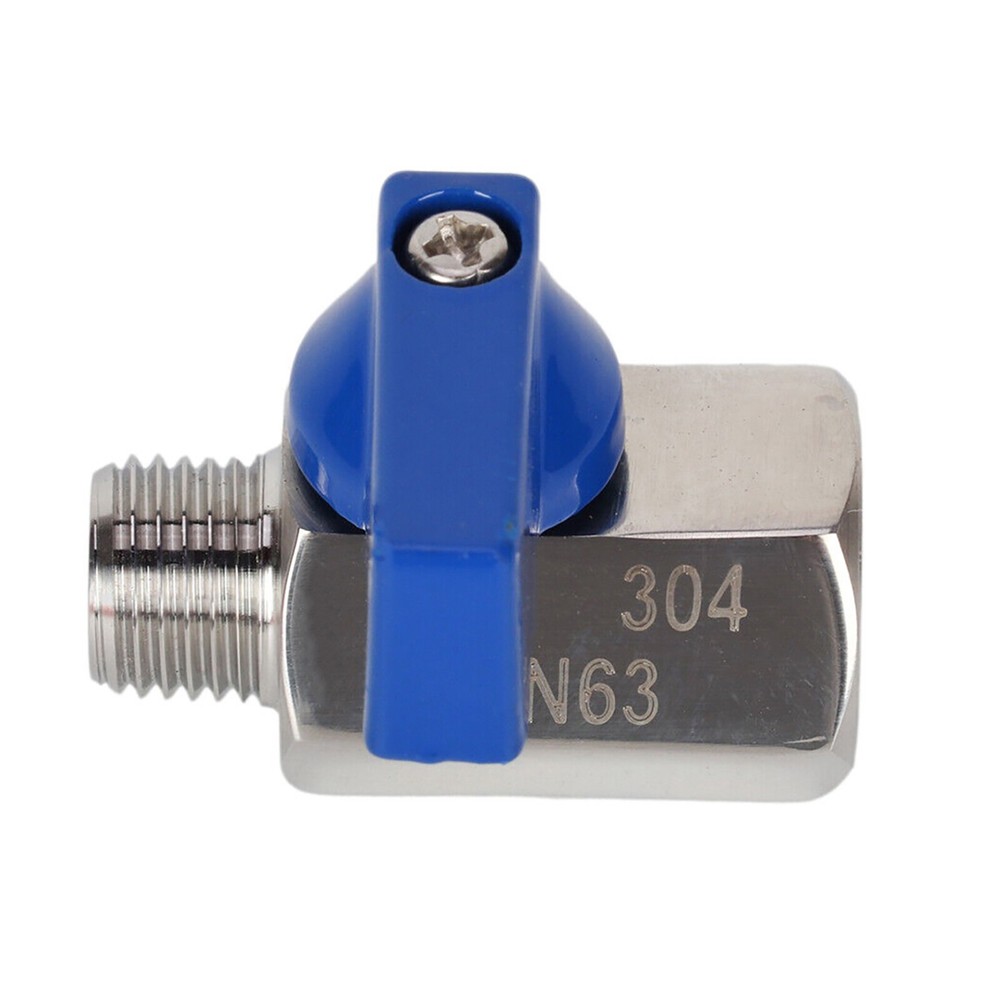 Stainless Steel Mini Ball Valve Shut-Off Valve W/ 1/4