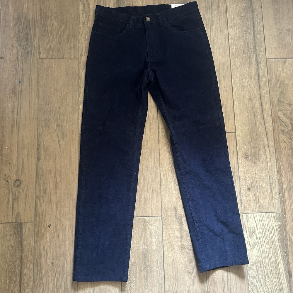 Brooks Brothers Pants Mens 32 Dark Navy Blue Corduroy Clark Fit