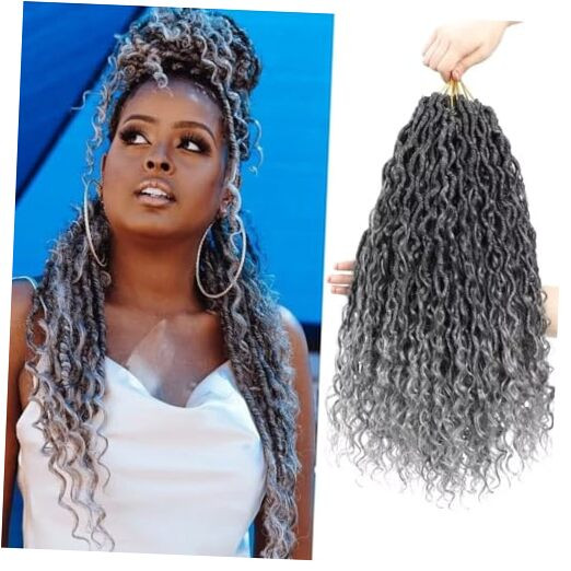 New Goddess Locs Crochet Hair 144Roots 18 inch River Locs Crochet Hair Goddess