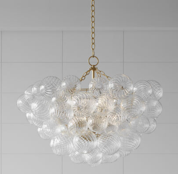 Visual Comfort Signature Julie Neill Talia Large Chandelier – Gild Finish, Clear-image