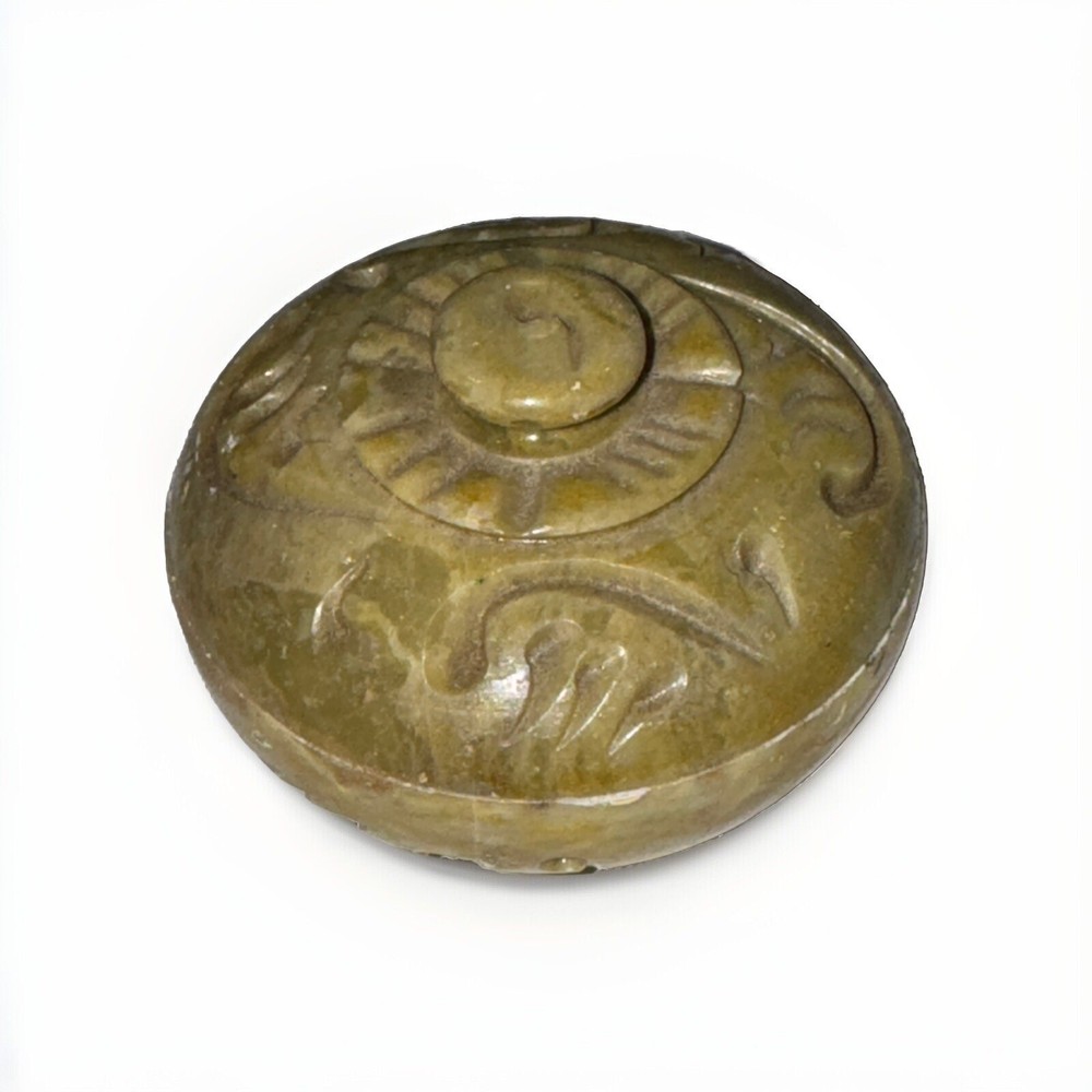 Handcrafted Mini Carved Trinket Box for Jewelry & Keepsakes