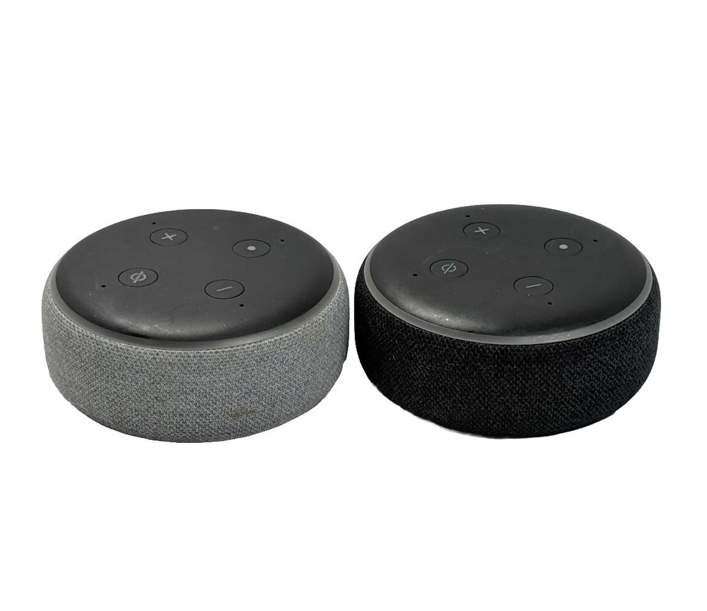 2 Amazon Echo Dot (3rd Generation) Smart Speakers Only