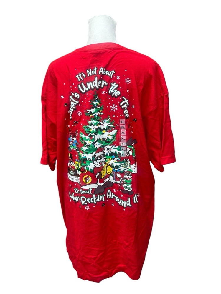 Buccees Christmas Shirt Holiday Tree NEW XL